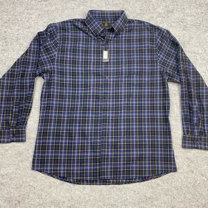 F/X fusion shirt mens XL button down plaid flannel‎ country logging blue collar